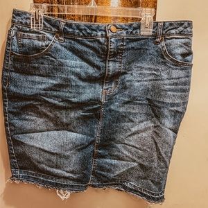 FADEDE GLORY DENIM MINI SKIRT